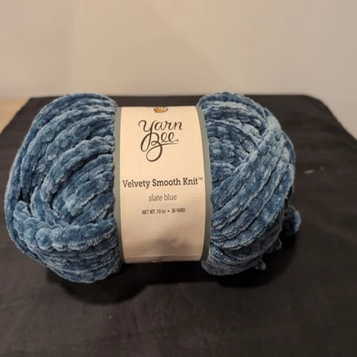 Yarn Bee Velvety Smooth, Single Skein, Slate Blue. New