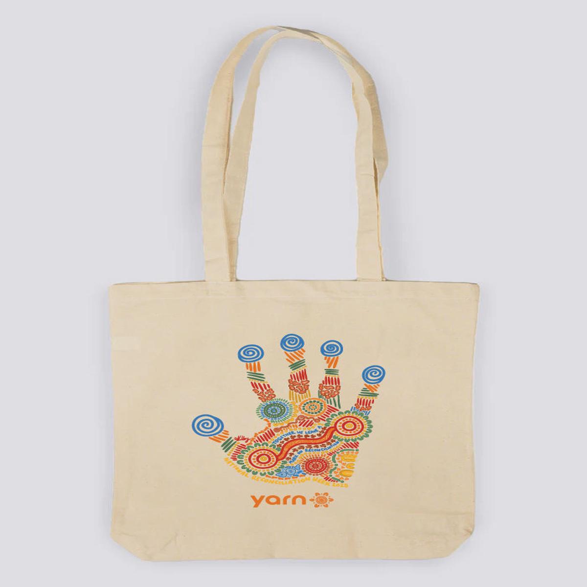 Imprint Of Change 'Reconciliation Week' Khaki Long Handle Cotton Tote Bag