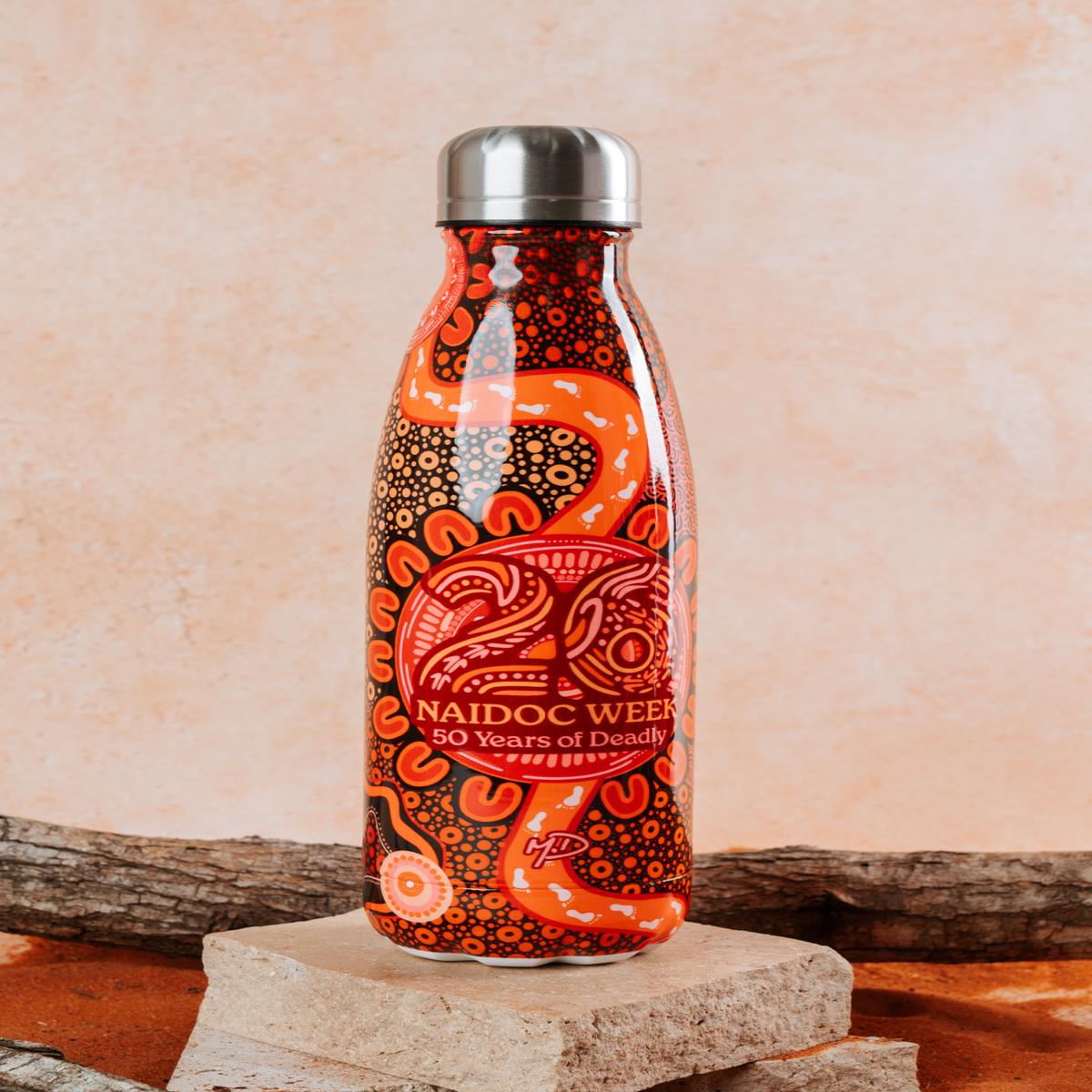 Celebration Through Generations NAIDOC 2026 Vacuum Insulated Double Walled Stainless Steel Water Bottle