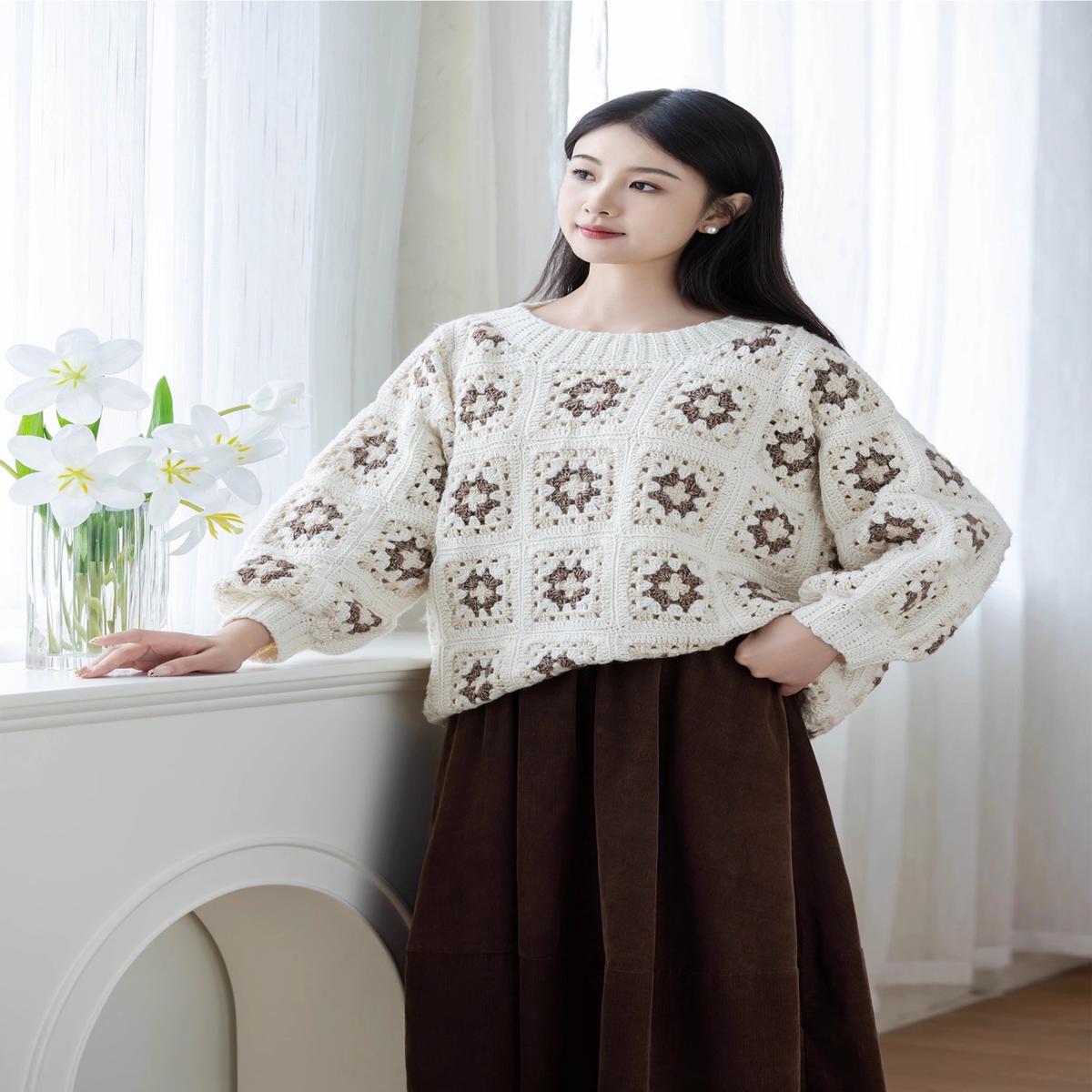 Cream Pullover Crochet Pattern