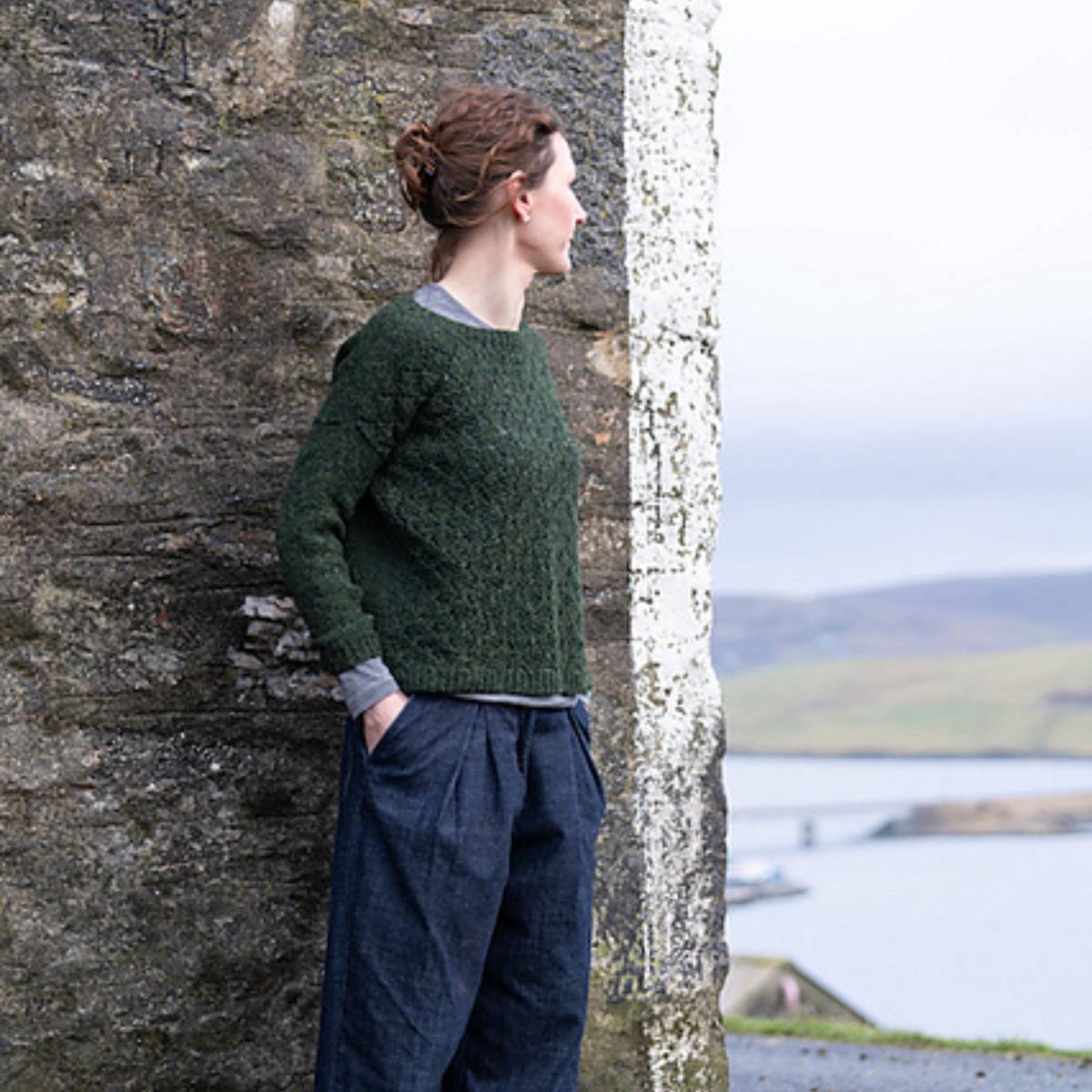 Peerie Leaves Jumper by Donna Smith in Jamieson's of Shetland Double Knitting