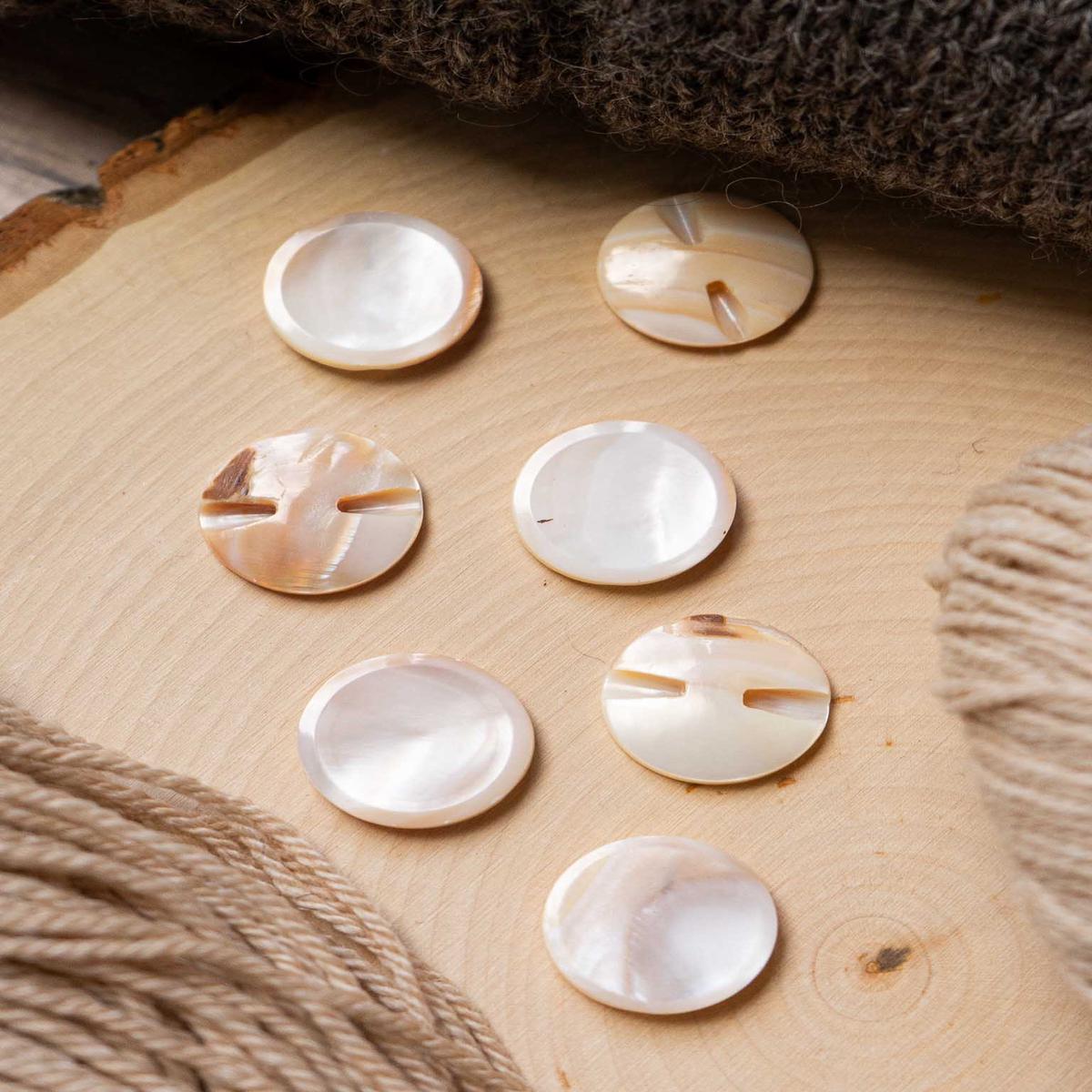 Sand Dollar 22mm Vintage Mother of Pearl Button