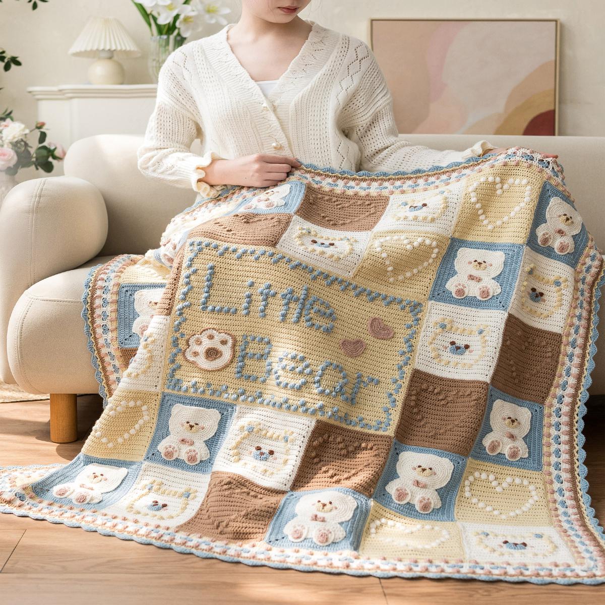 Bear Bubble Blanket Crochet Pattern