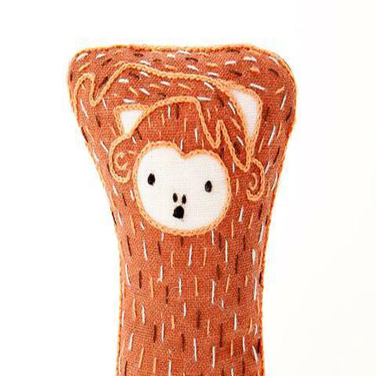 Monkey DIY Embroidered Doll Kit (Kiriki, Level 1)