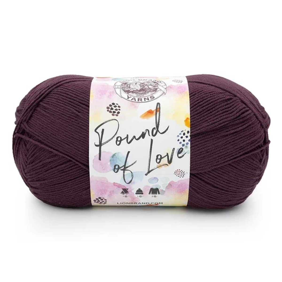 (1 Skein) Lion Brand Yarn 550-139B Pound Of Love Yarn, Huckleberry