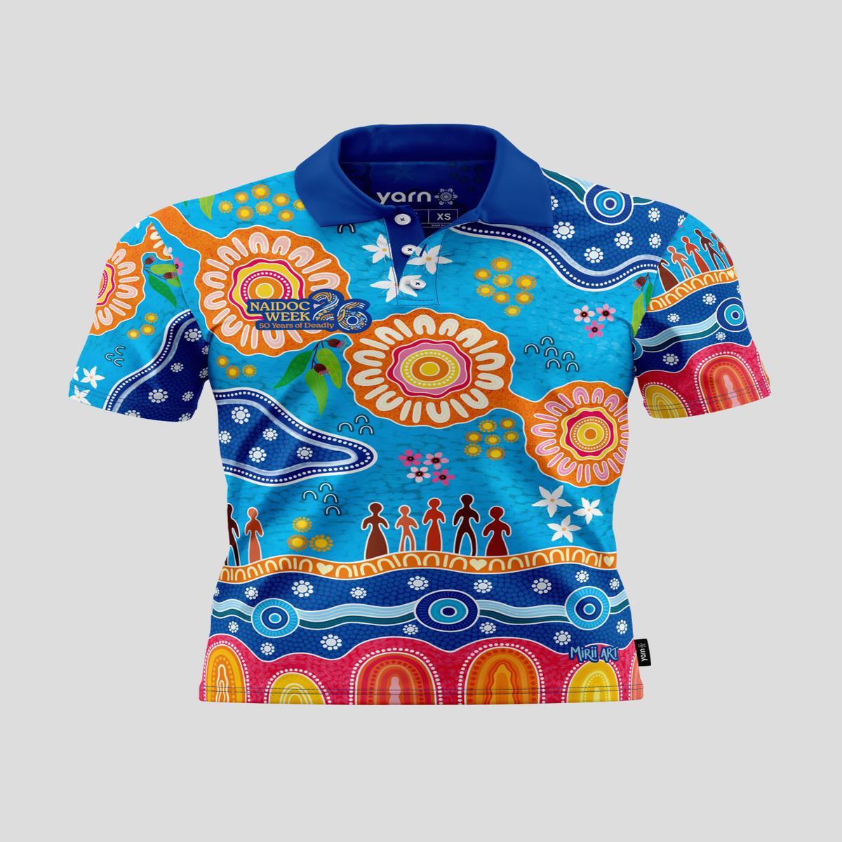 (Bulk) Built On Strong Shoulders NAIDOC 2026 Unisex Polo Shirt