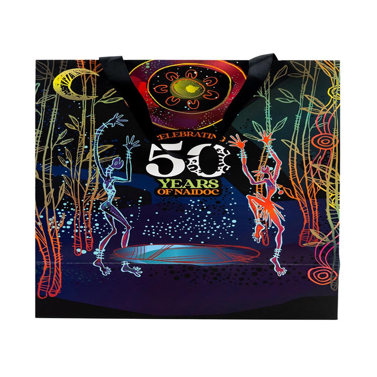 Celestial Rhythms NAIDOC Matte Ribbon Handled Gift Bag