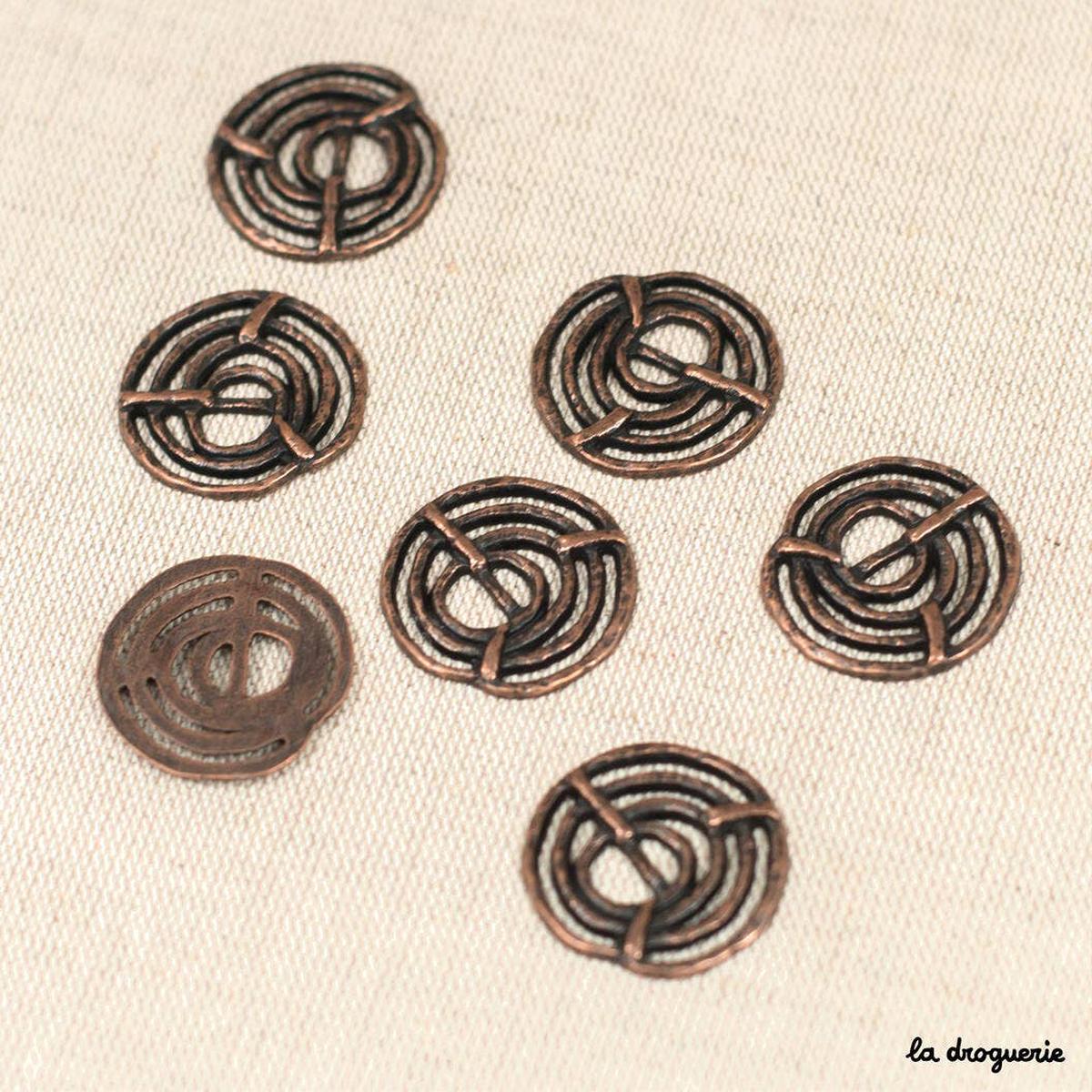 Bamako openwork snail button 27 mm