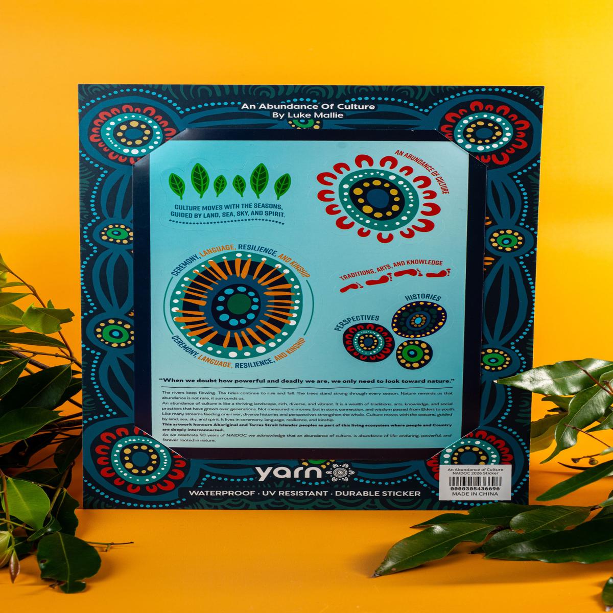 An Abundance of Culture NAIDOC 2026 Sticker