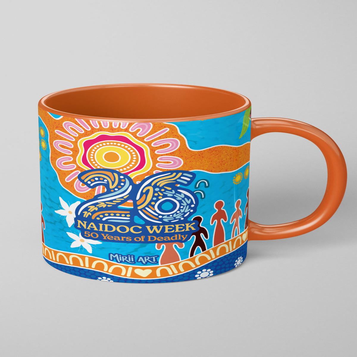 Built On Strong Shoulders NAIDOC 2026 Ceramic Coffee Mug