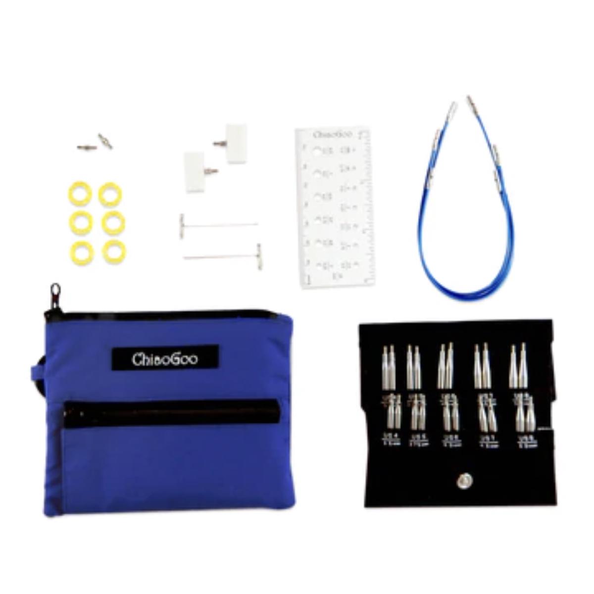 ChiaoGoo TWIST Blue Shorties Interchangeables Set (US4-US8)