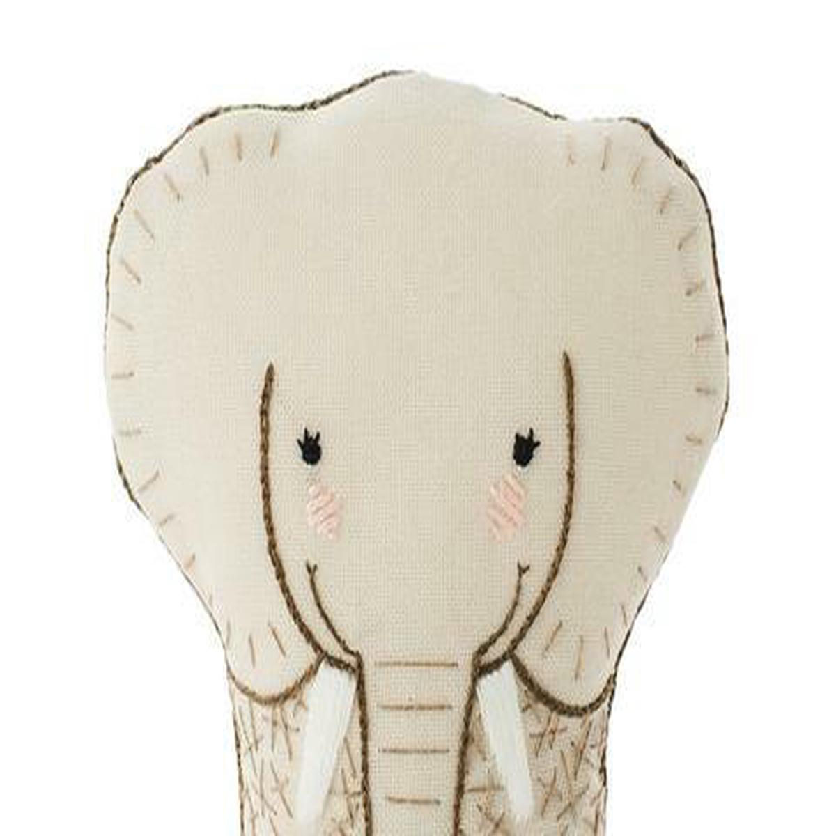 Elephant DIY Embroidered Doll Kit (Kiriki, Level 1)