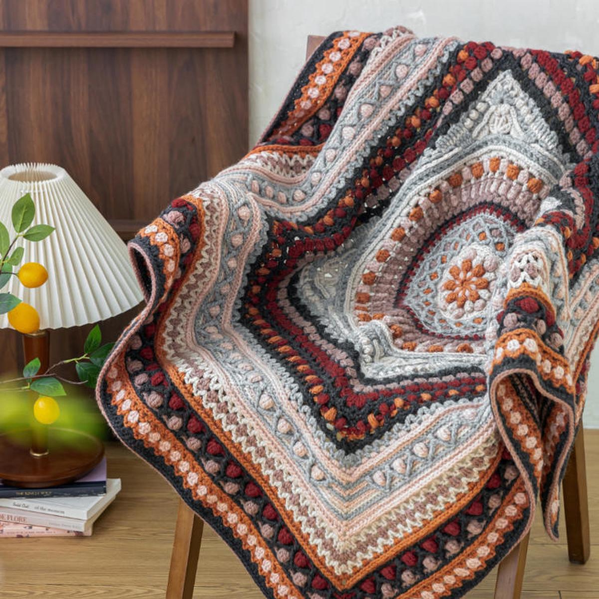 Creamy Cookie Blanket Crochet Yarn Kit