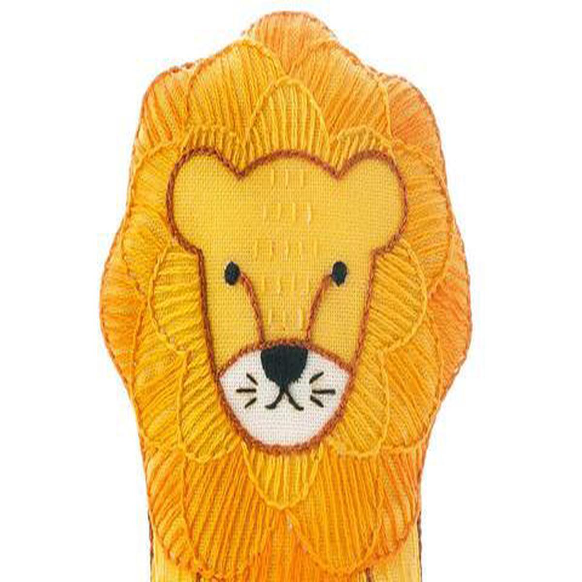Lion DIY Embroidered Doll Kit (Kiriki, Level 2)