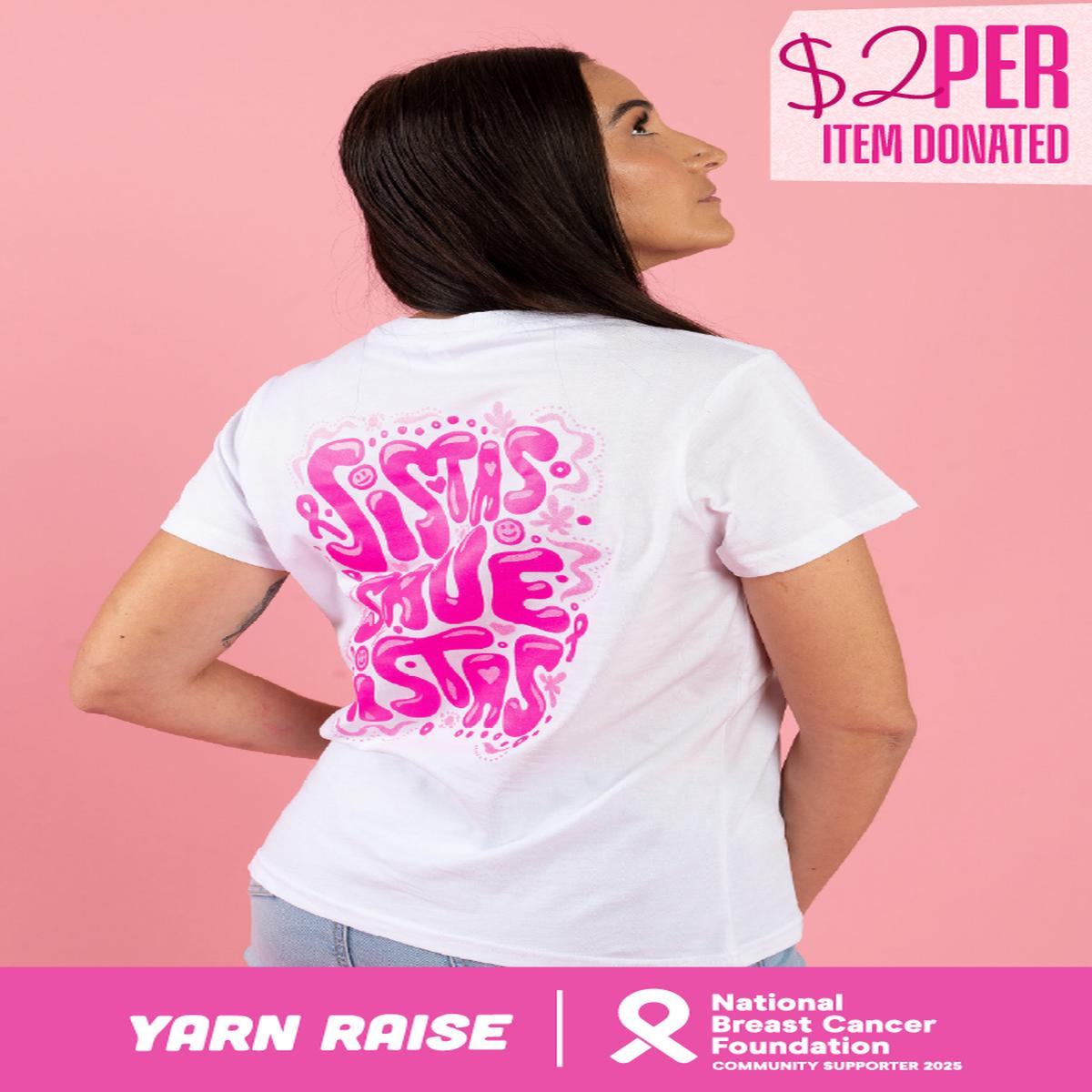 Sistas Save Sistas White Cotton Crew Neck Women's T-Shirt