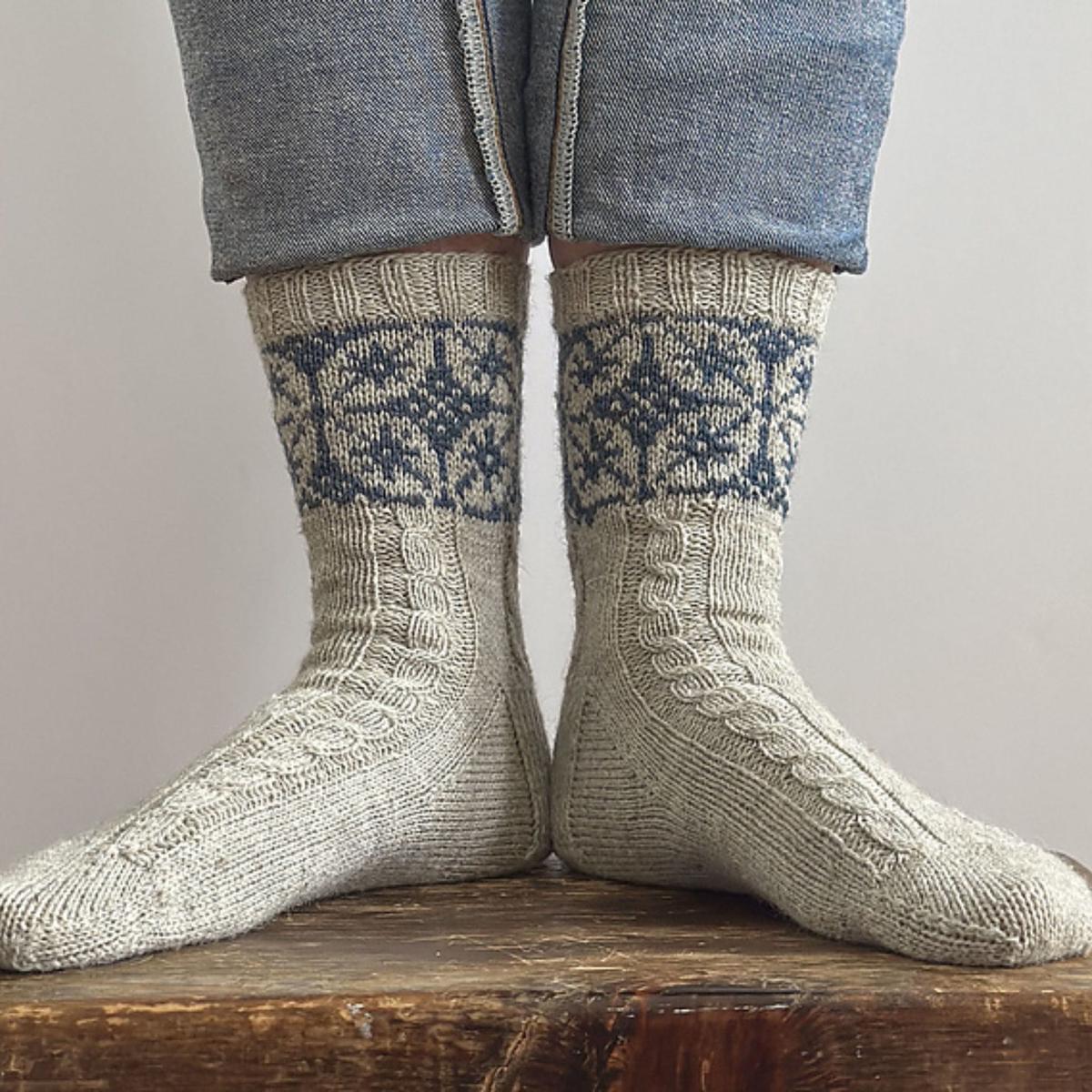 Estel Socks in Rambler by Virginia Sattler-Reimer