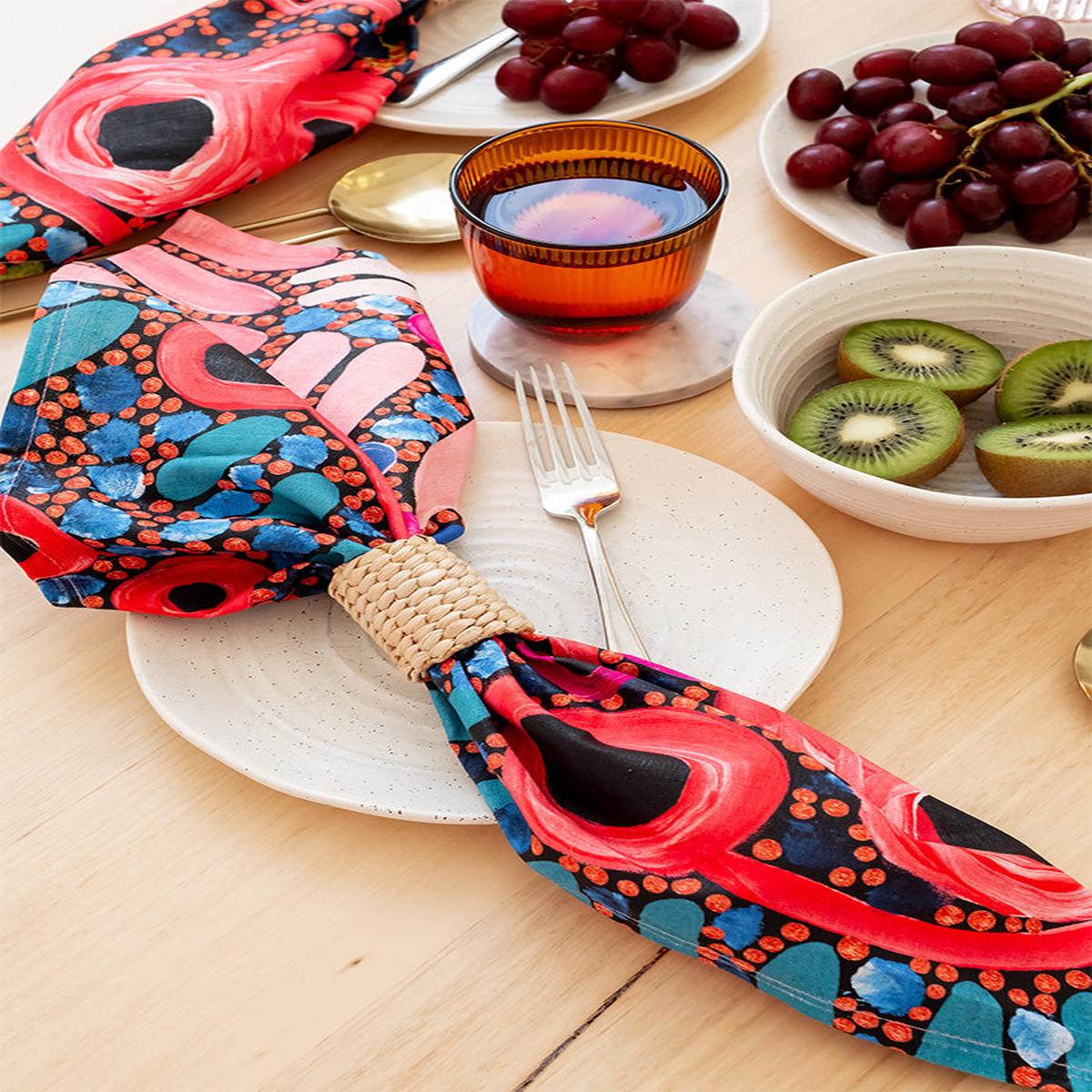 Yuka Bright Linen Napkin (4 Pack)
