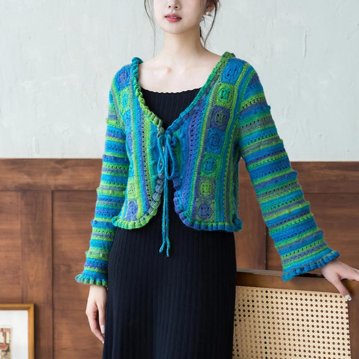 Blossom Season Cardigan Crochet Yarn Kit | Retro Nostalgia Series | Susan's Family