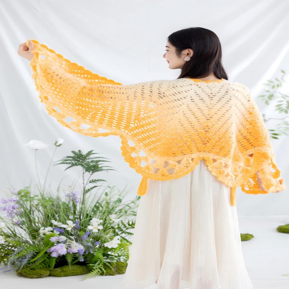 Butterfly Shawl Crochet Kit