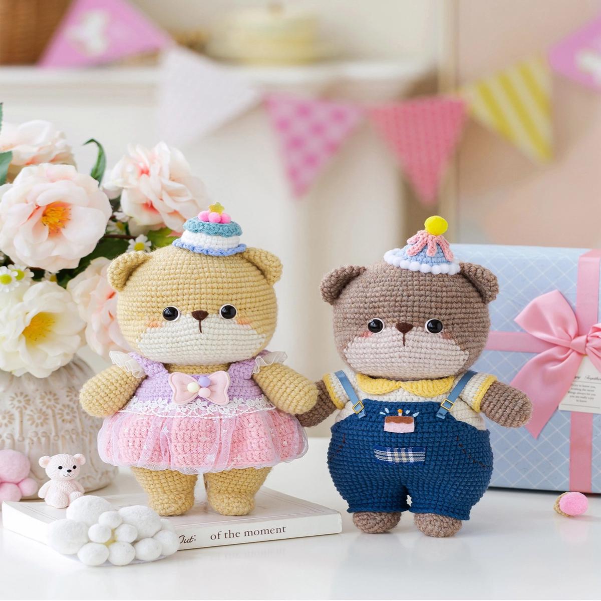 Birthday Bear Doll Crochet Kit