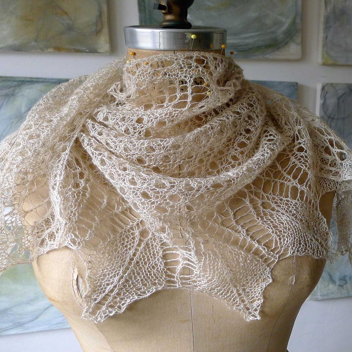 Physalis Shawl knitting pattern