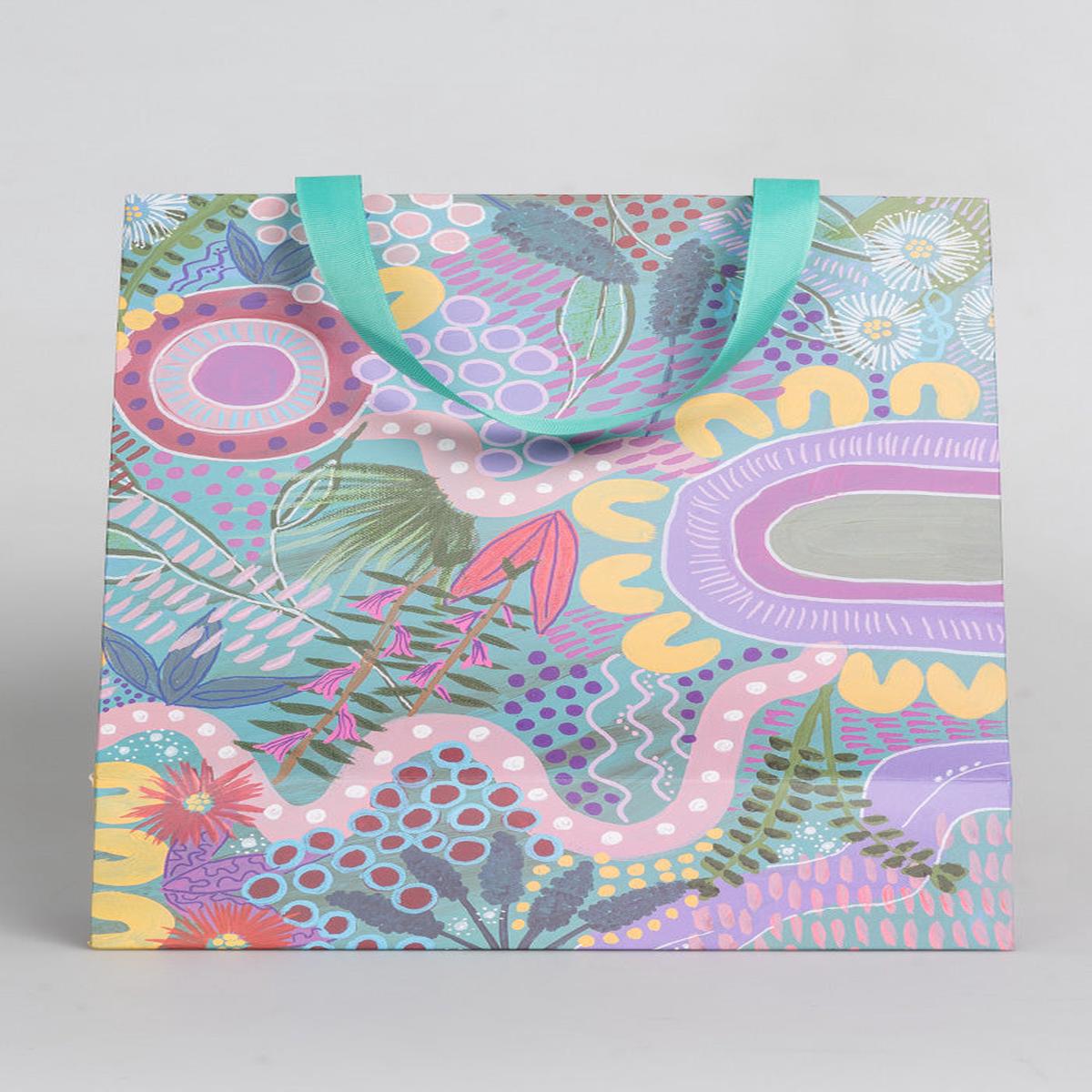 A Chapter Closing Matte Ribbon Handled Gift Bag