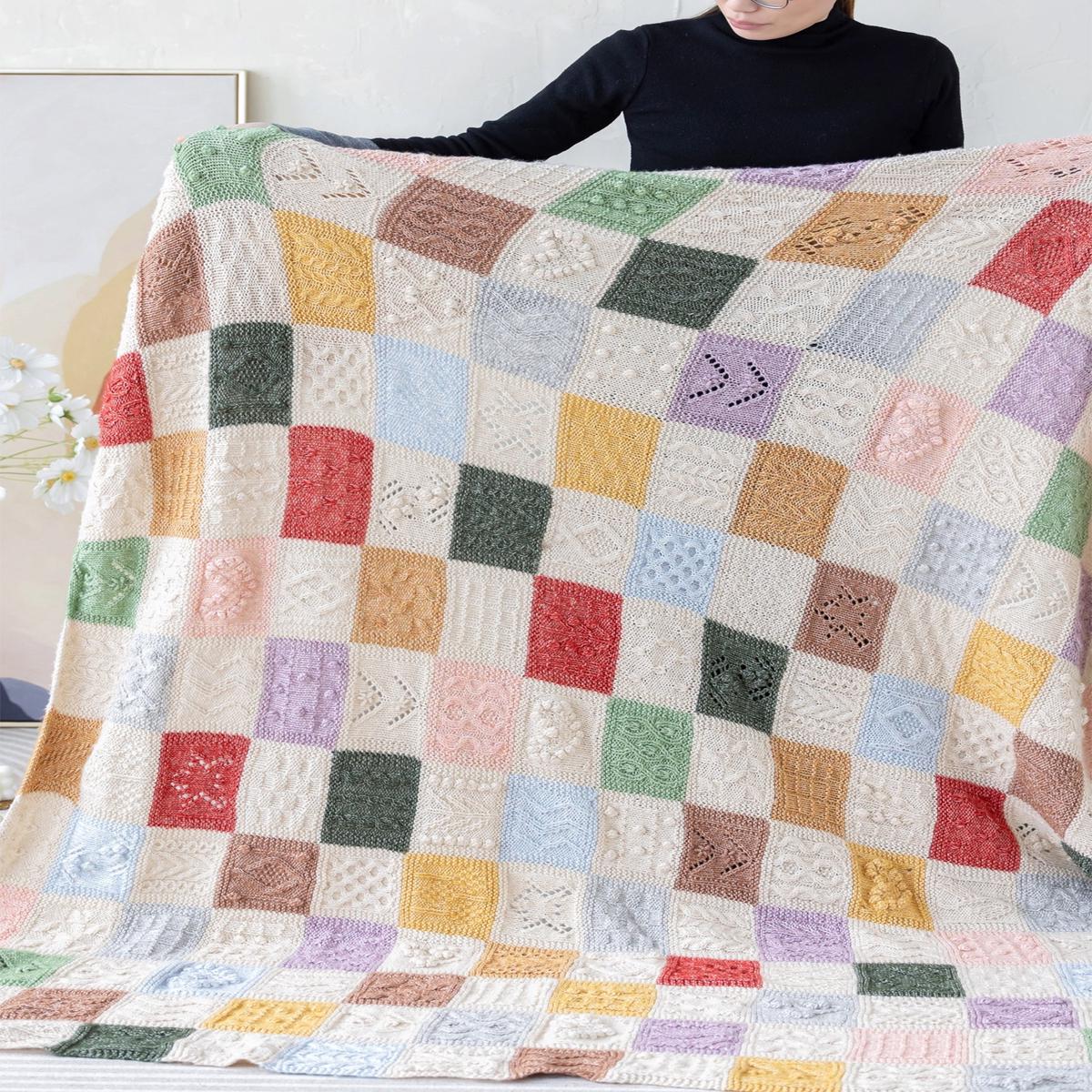 Checkered Rainbow Crochet Pattern