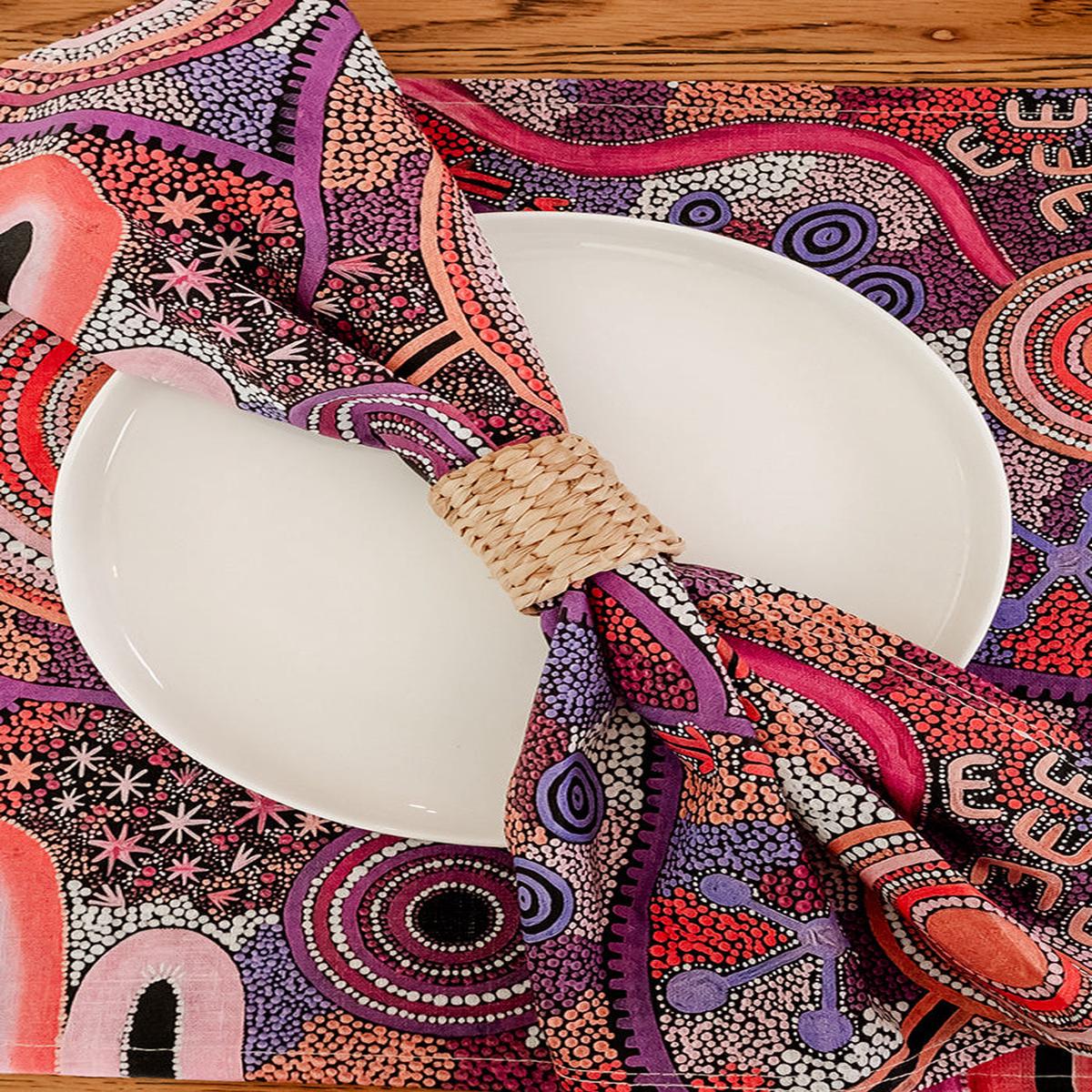 Pink Colours Linen Napkin (4 Pack)