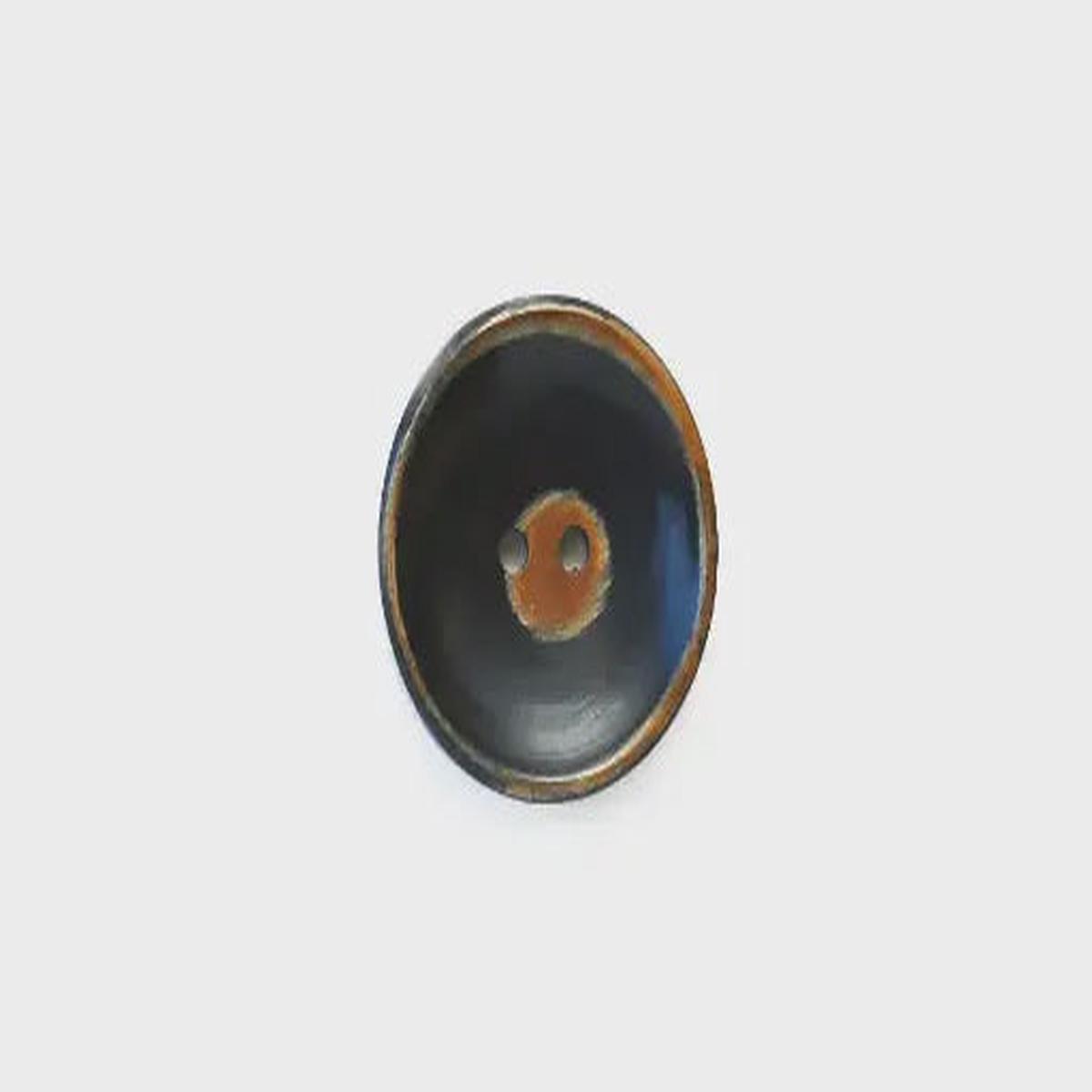 Black and Brown Horn Concave / BC0045H28 (28mm)