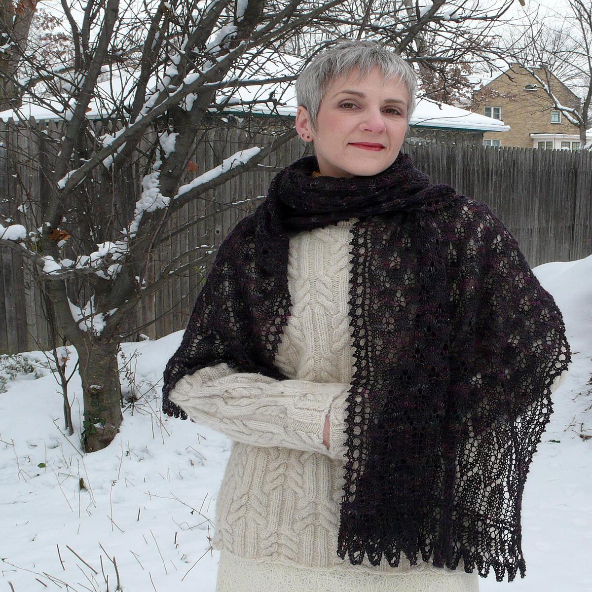 Simurgh Lace Stole knitting pattern