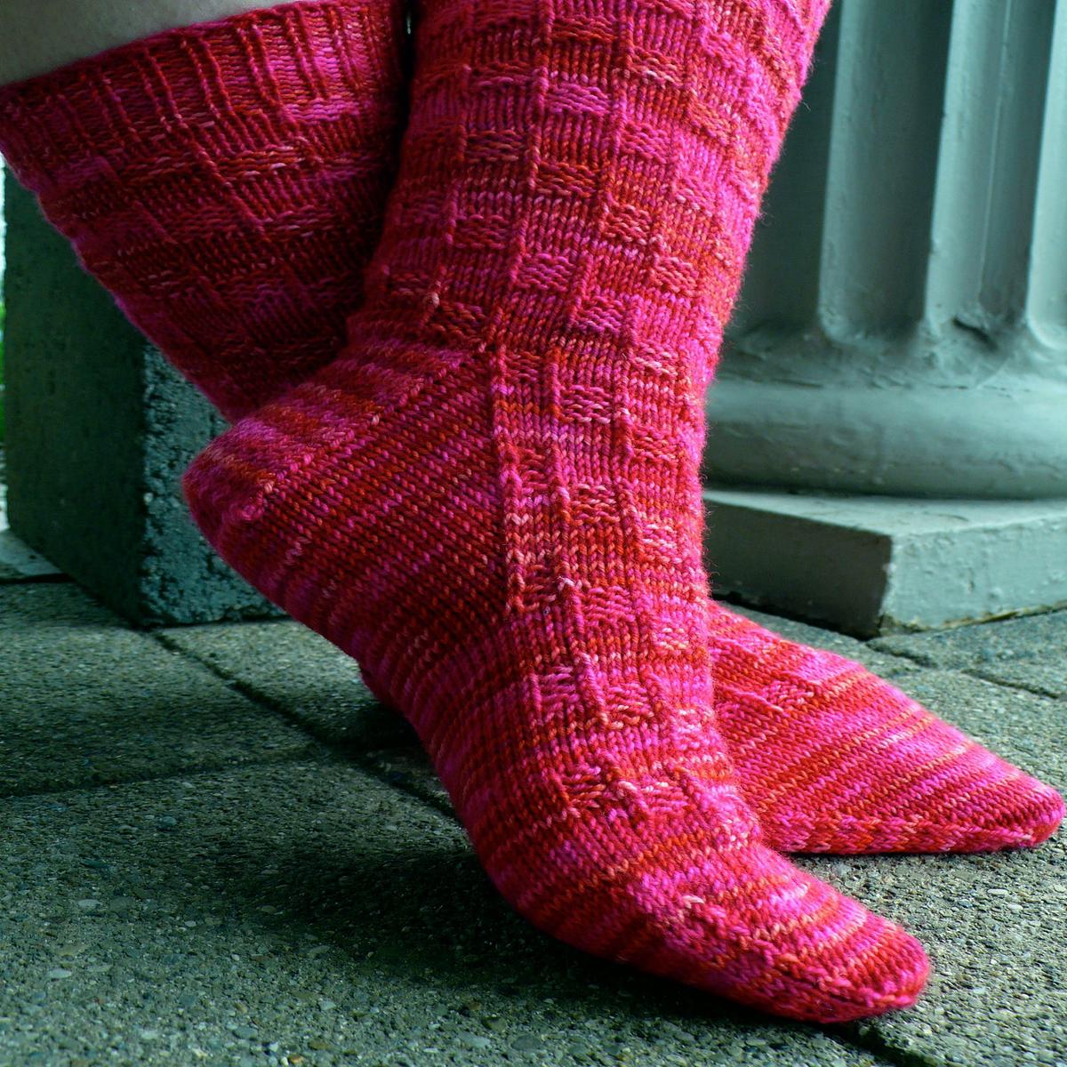 Chicklets Sock knitting pattern