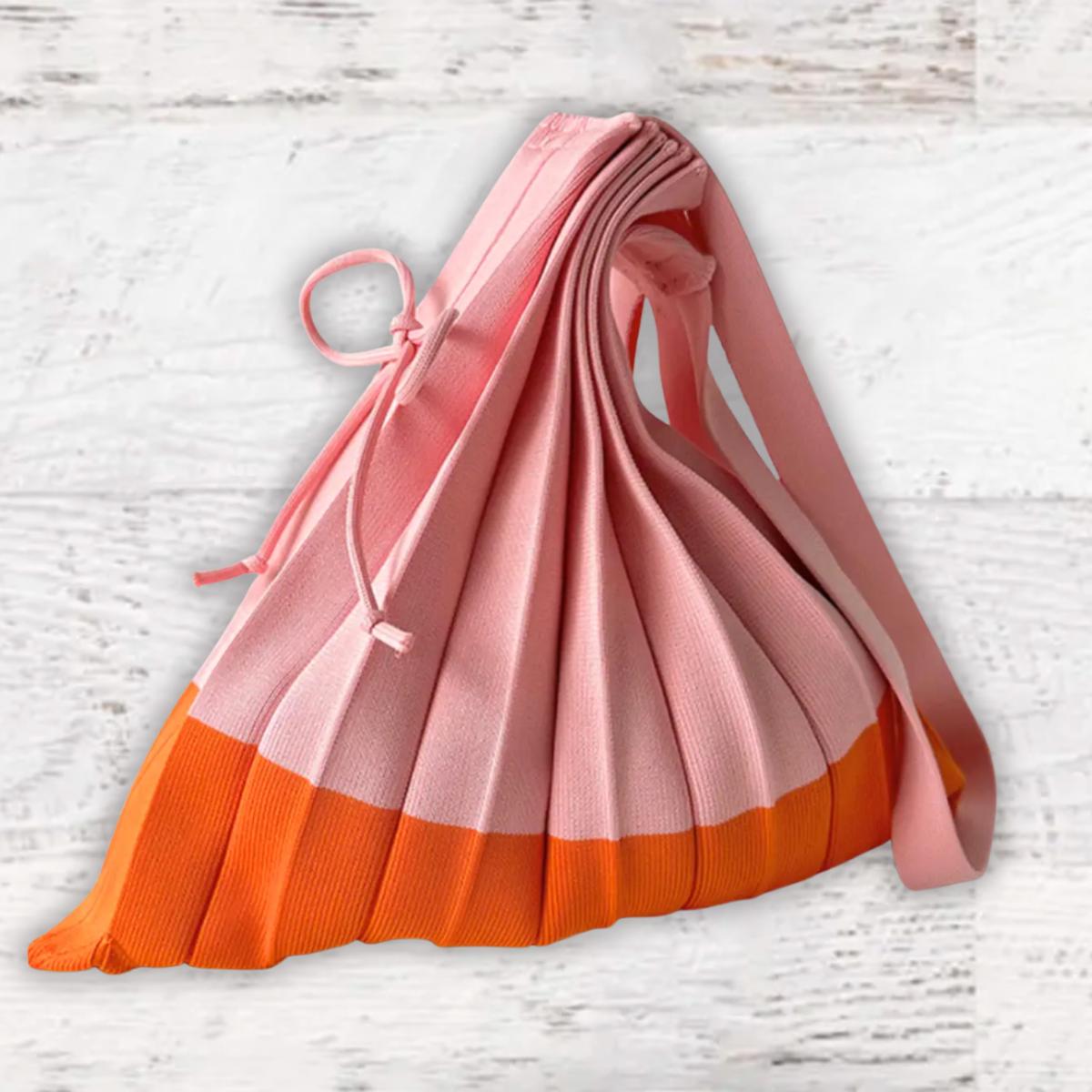 Pleated Knit Bags