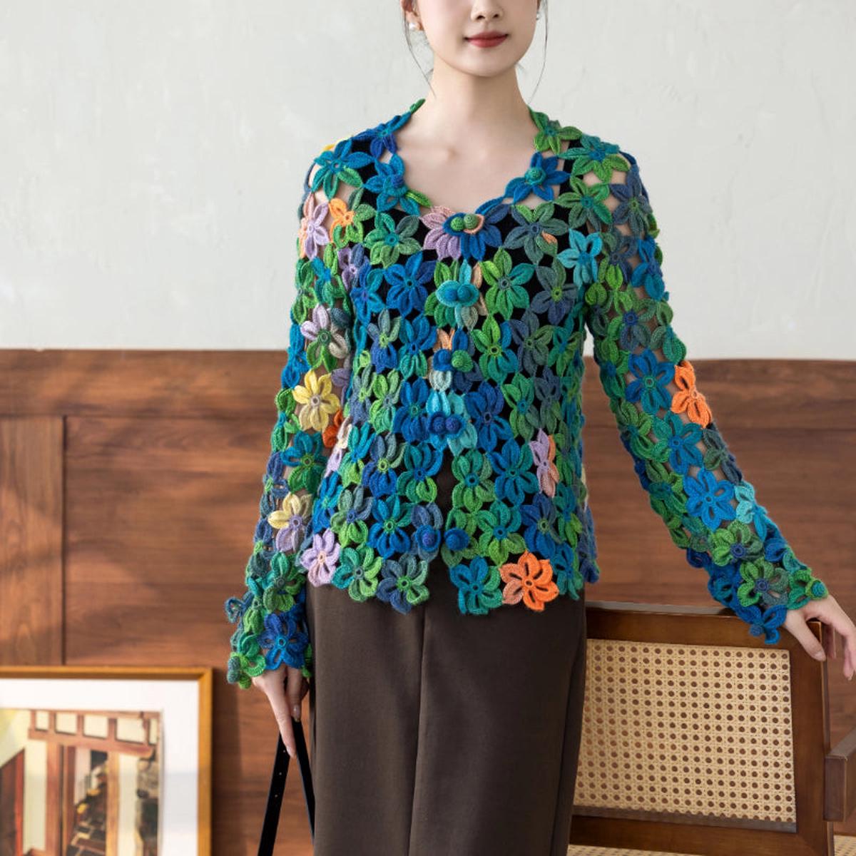 Cardamom Cardigan Crochet Yarn Kit