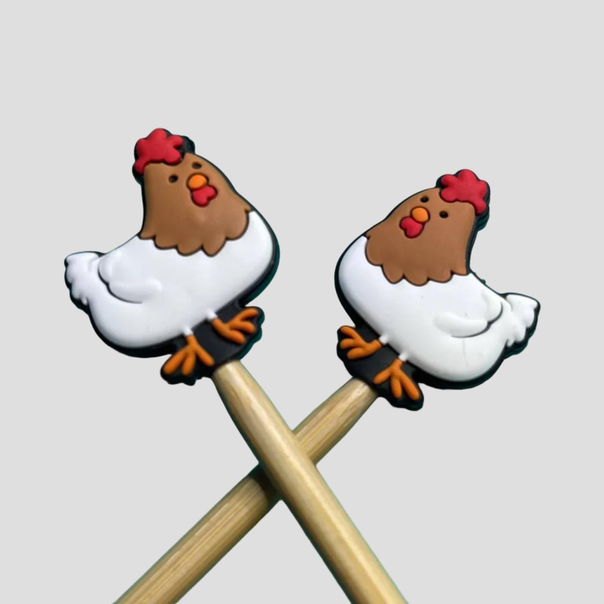 Chicken Knitting Needle Point Protectors