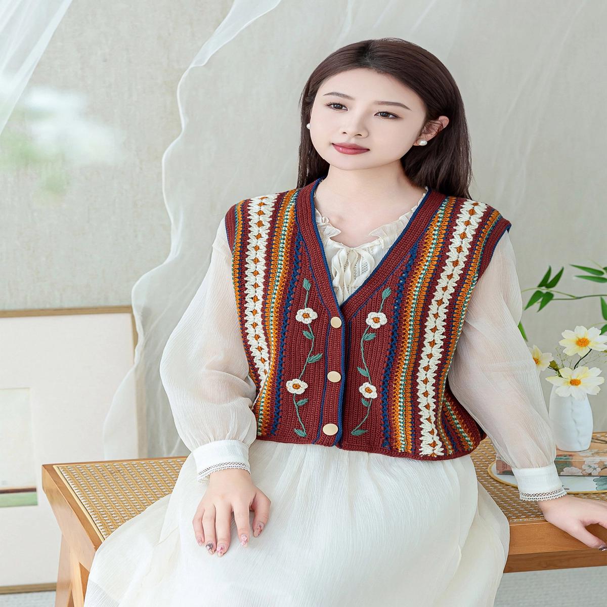 Spring Vine Vest Crochet Pattern