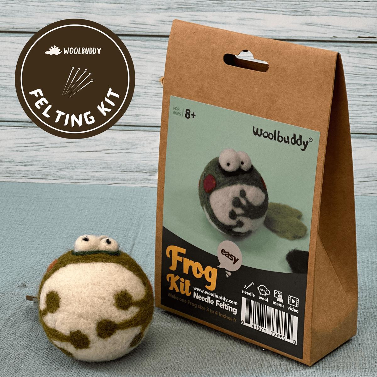 Woolbuddy DIY Needle Felting Kit  Frog