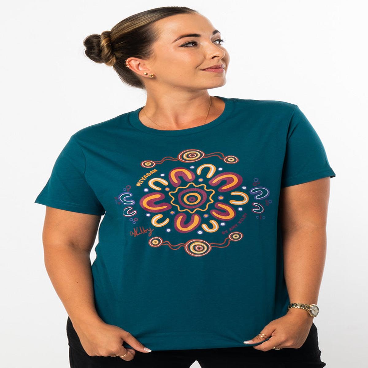 Miyagan Atlantic Cotton Crew Neck Women's T-Shirt