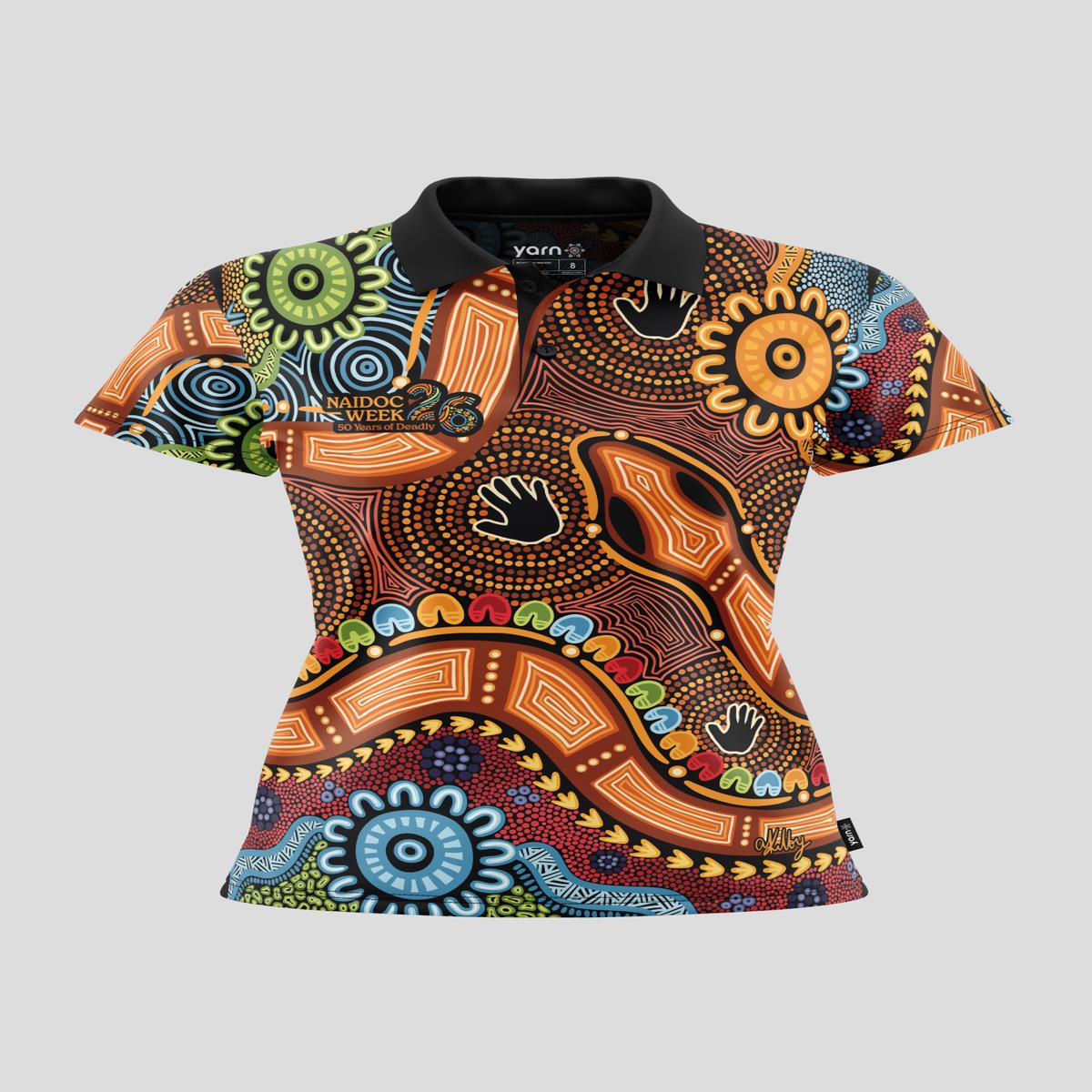 (Bulk) Gadi NAIDOC 2026 Women's Fitted Polo Shirt