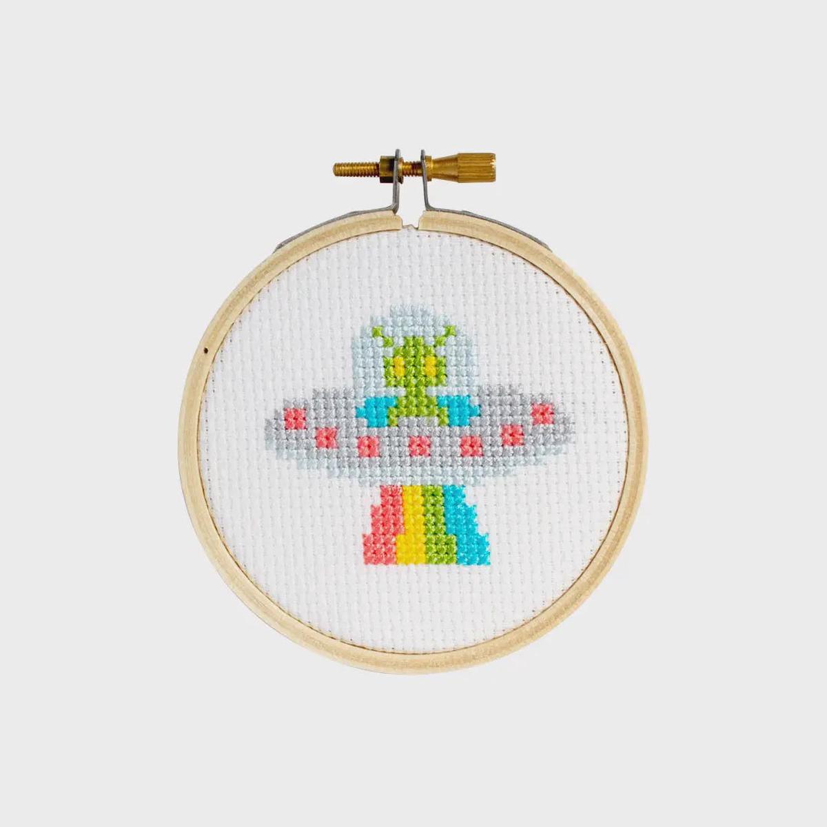 Mini UFO Counted Cross Stitch Kit