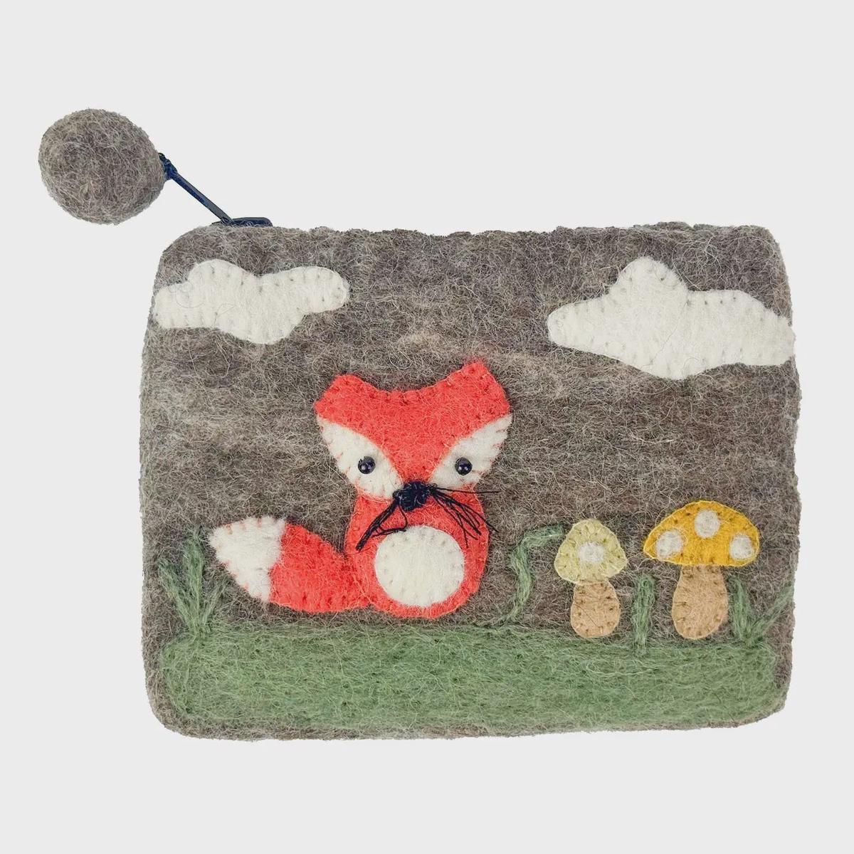 Fox Felt Notions Bag