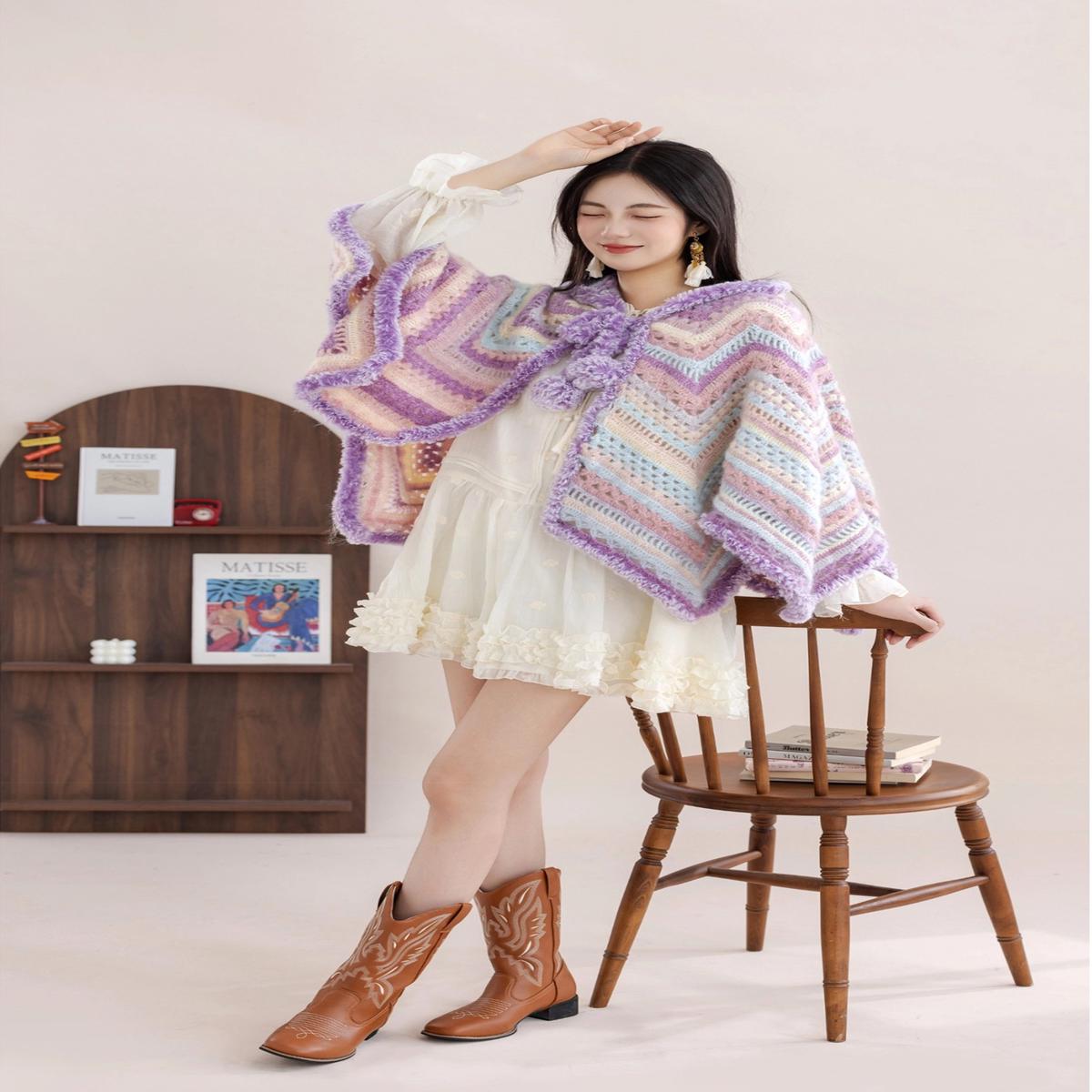 Starry Hooded Cloak Crochet Pattern