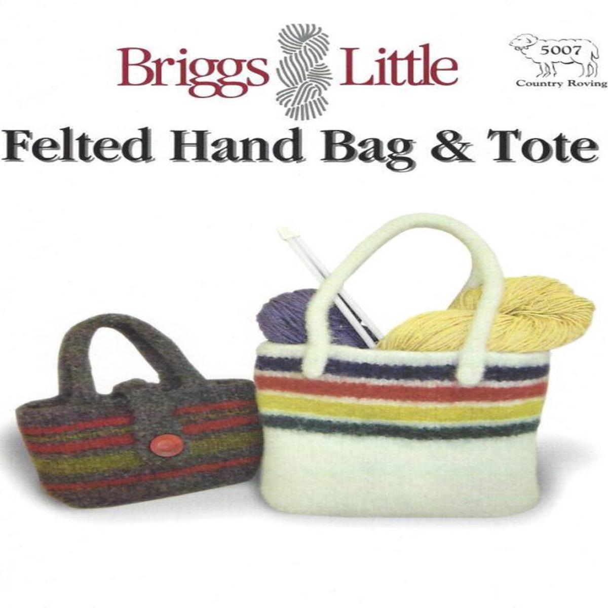 Briggs and Little Felted Hand Bag and Tote Pattern