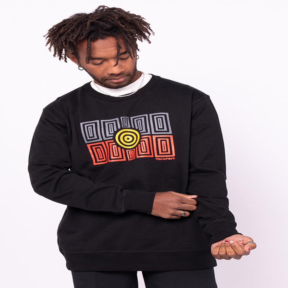 Strong Community Black Premium Cotton Crew Neck Unisex Sweatshirt