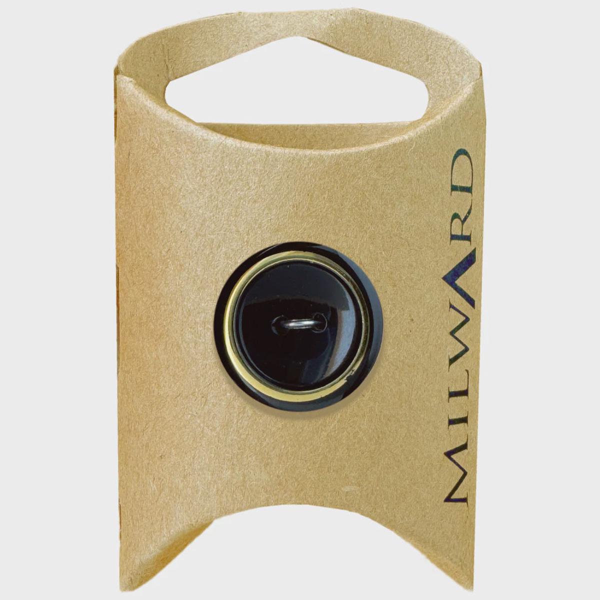 Acrylic Accent Rim Buttons / Black (20mm)