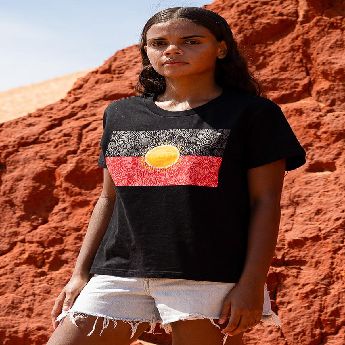 Blak, Proud & Deadly Black Cotton Crew Neck Women's T-Shirt