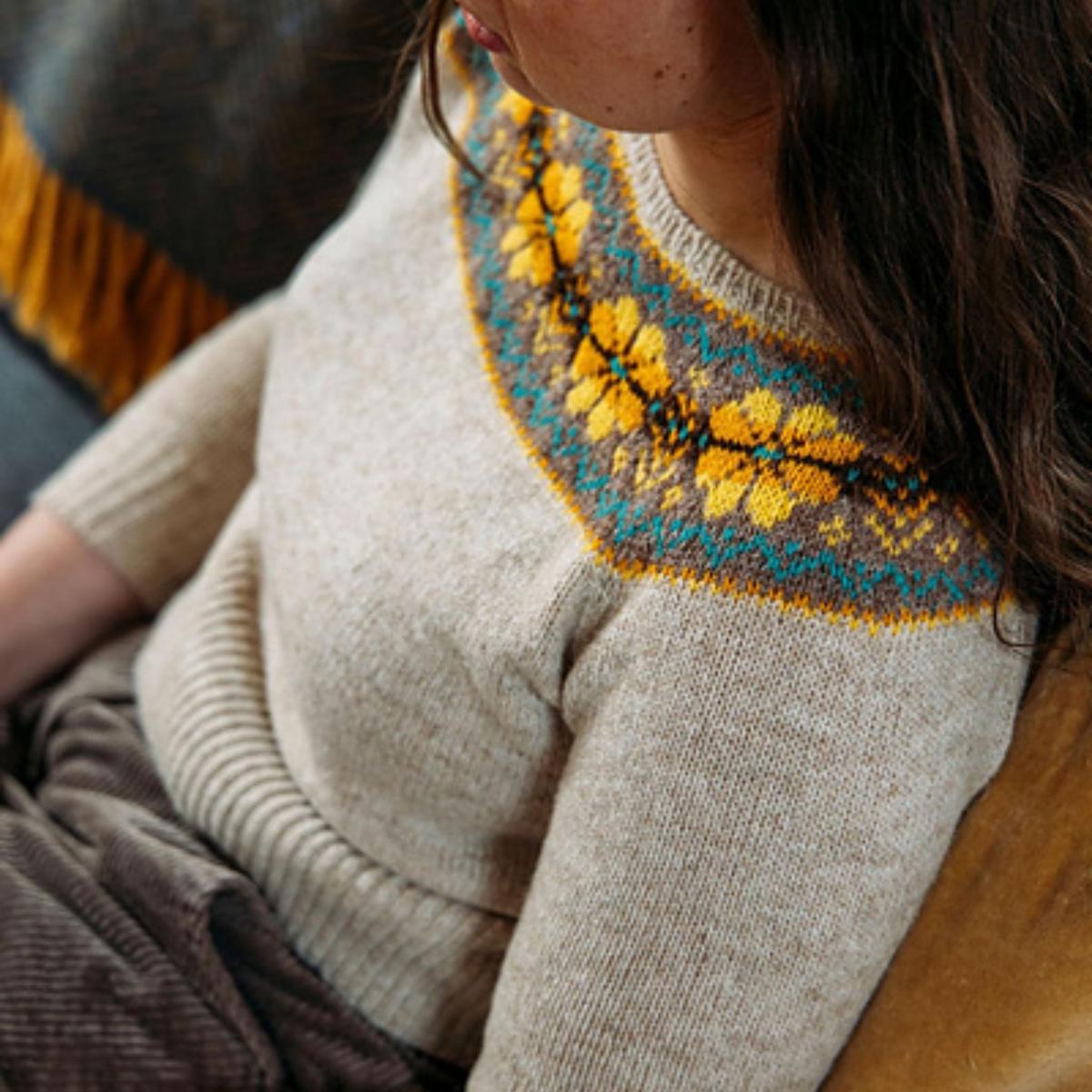 Hattie Yoke by Ella Gordon in J&S 2ply