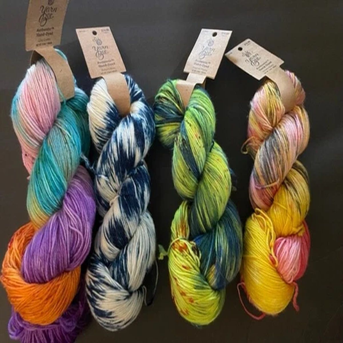 Yarn Bee Yarn AUTHENTIC HAND-DYED - 3.5 oz / 400 yds