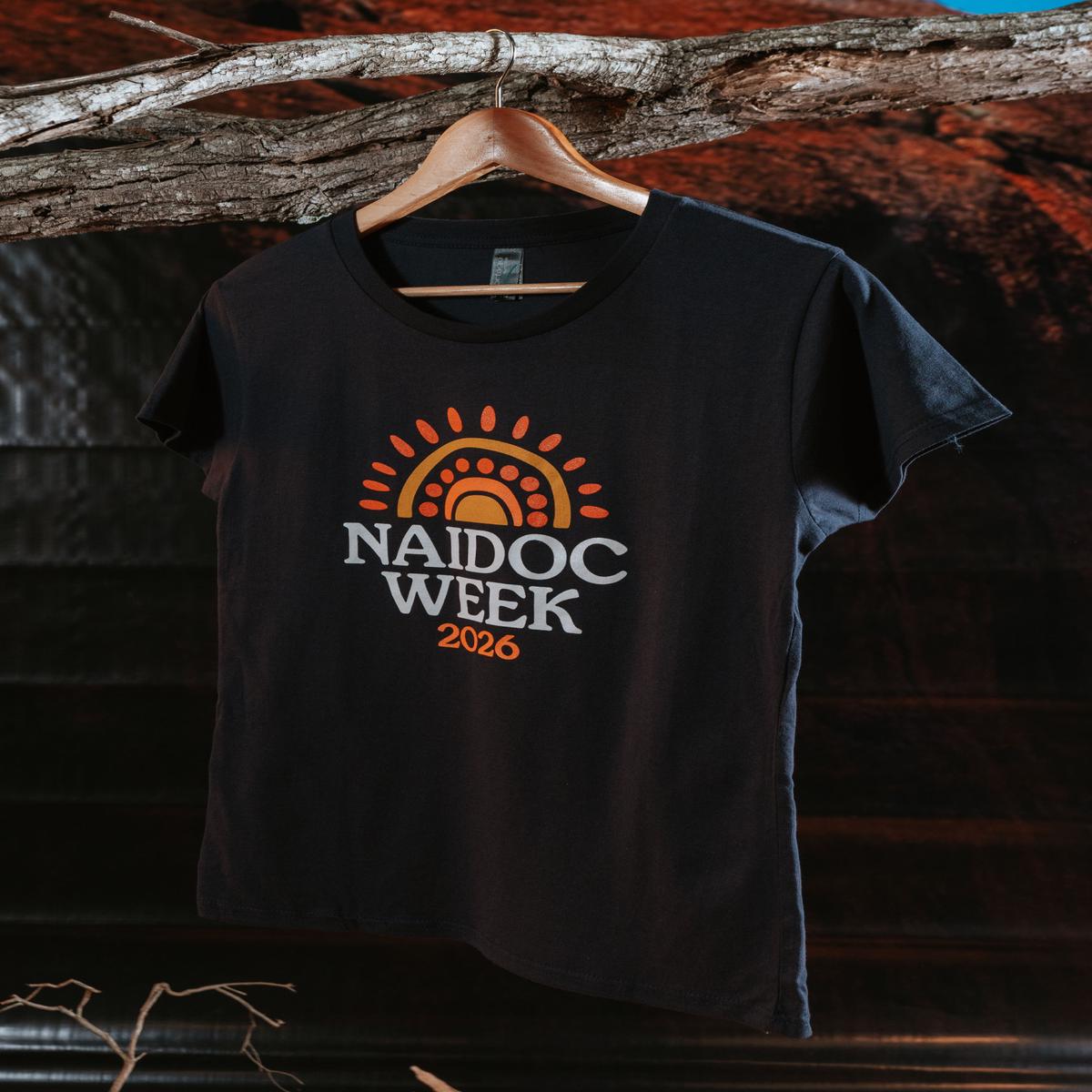 (Bulk) NAIDOC Week 2026 Navy Cotton Crew Neck Women's T-Shirt