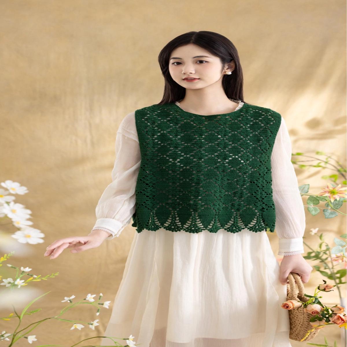 Summer Wind Tie-back Vest Crochet Pattern