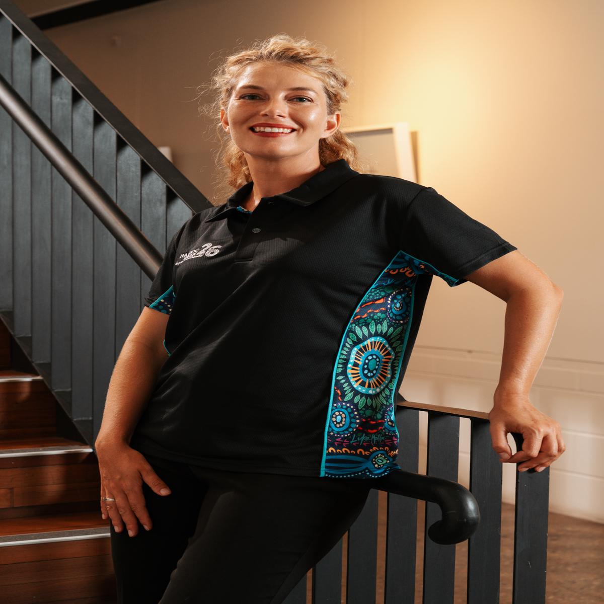 (Bulk) An Abundance Of Culture NAIDOC 2026 Bamboo (Simpson) Women's Fitted Polo Shirt